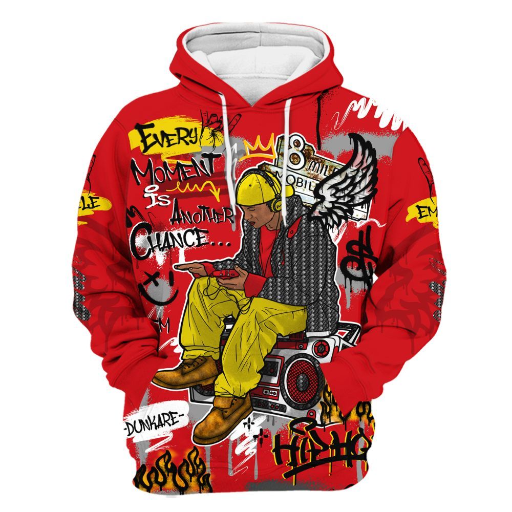 Hoodie To Match Ferrari 14s - 8Mile Movie Graffiti All Over Print
