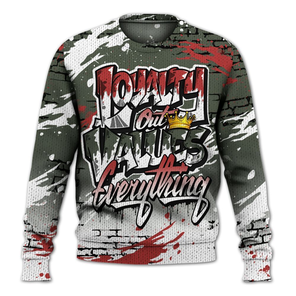 Sweater To Match Air Force 1 Low Year Of The Snake Shirt, Values Of Loyalty Drip Graphic