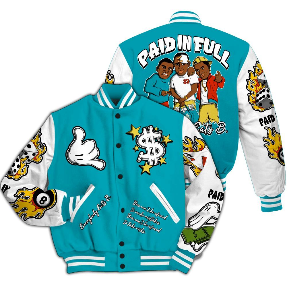 Varsity Jacket To Match Dunk Low KD 17 N7 - Everybody Paid In Full Graphic All Over Print