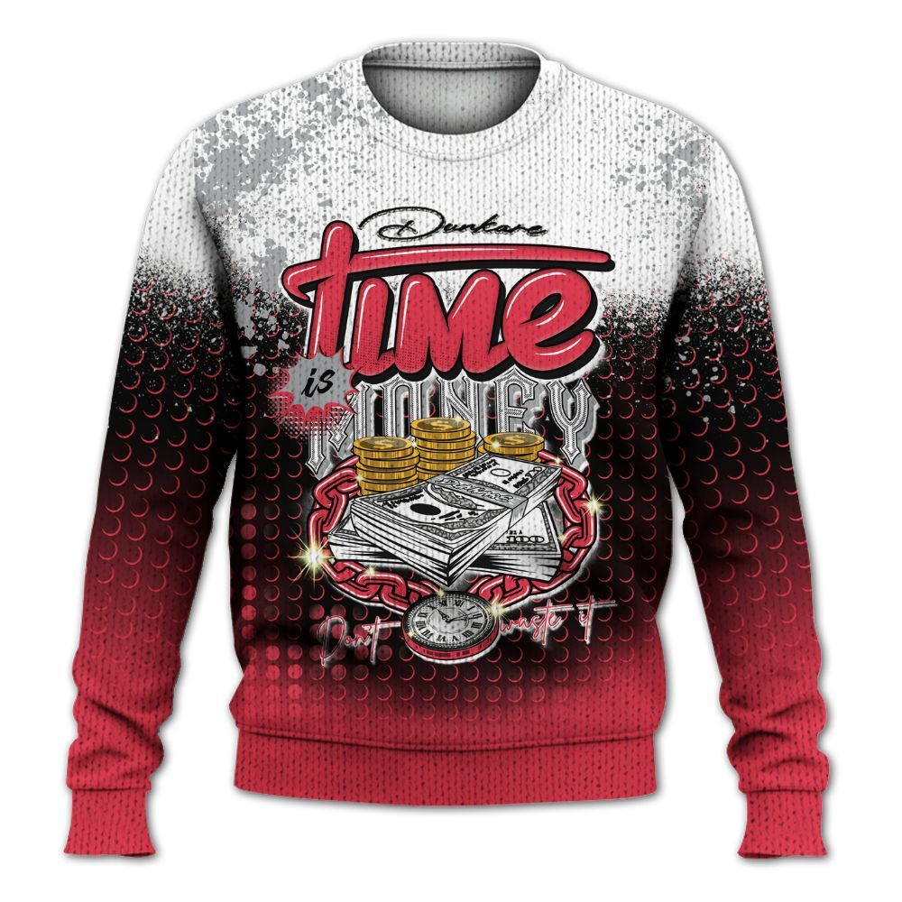 Knitted Sweater To Match Black Cement 3s - Halftone Time Is Money