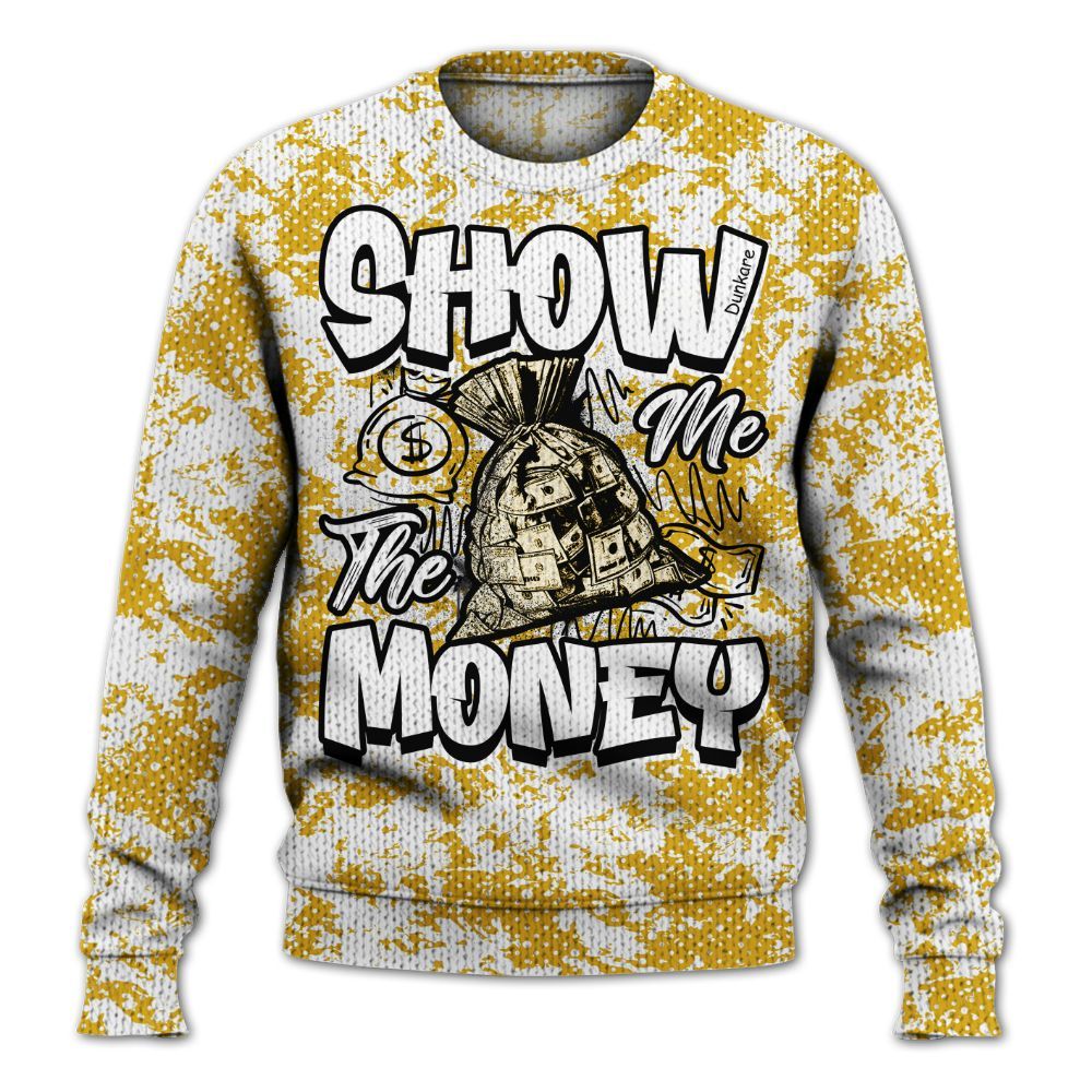 Knitted Sweater To Match Vivid Sulfur 4s - Show Me The Money Retro