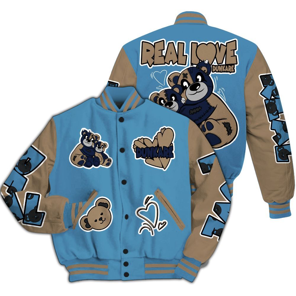 Varsity Jacket To Match Air Force 1 Stash - Sincere Fondness Bear All Over Print