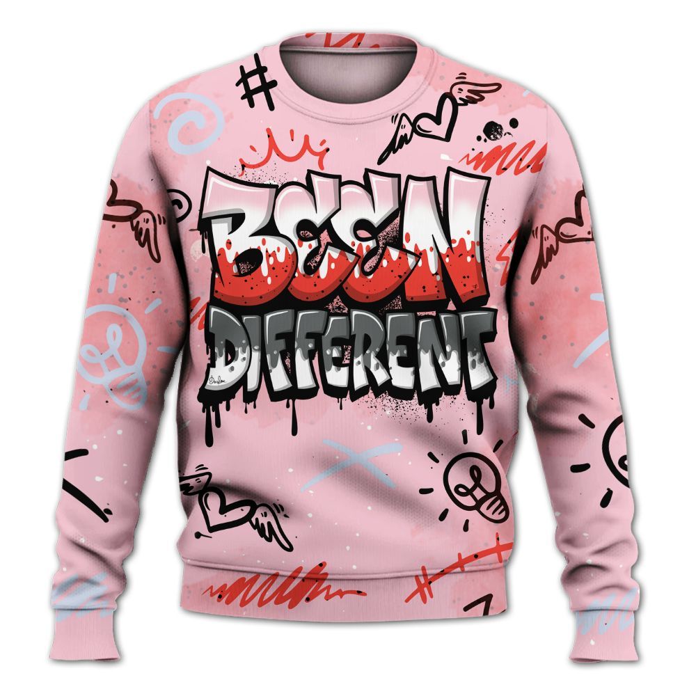 Sweatshirt To Match Retro Awake Arctic Pink - Drip Been Di2ferent All Over Print
