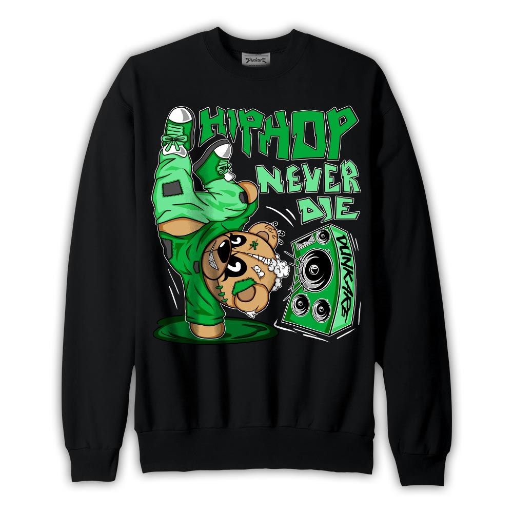 Sweatshirt To match Lucky Green 5s Sweatshirt - Hiphop Bear Graphic