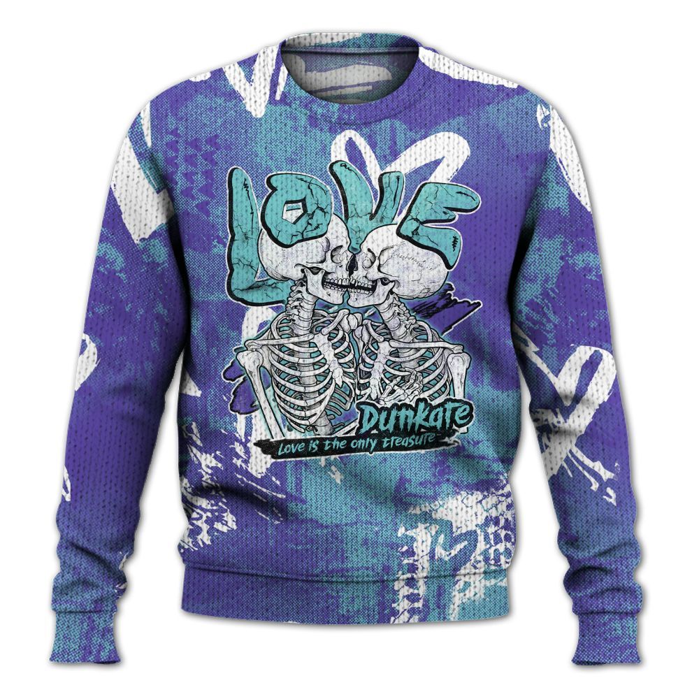 Knitted Sweater To Match Low Hornets 1s - Skull Love