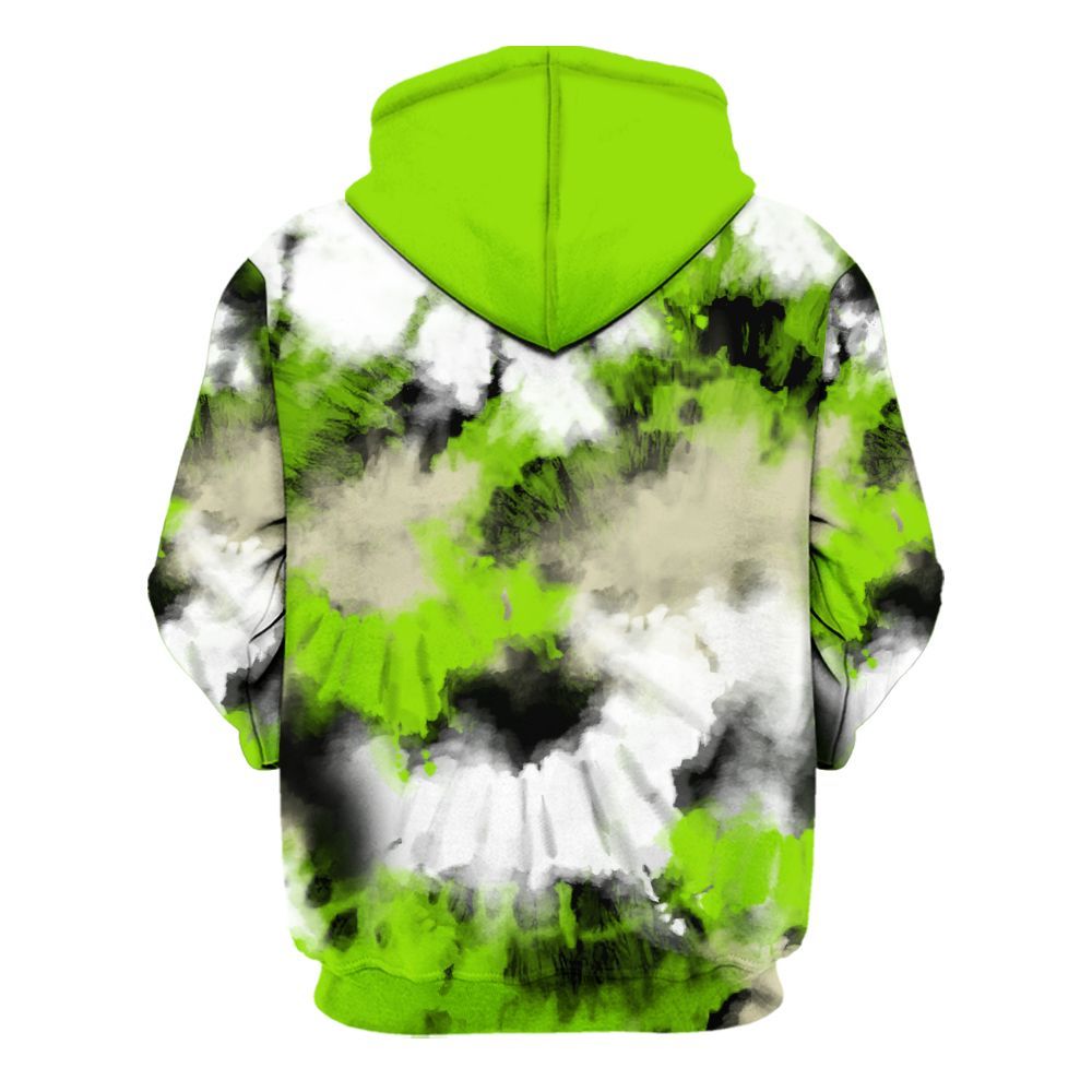 Hoodie To Match Electric Green 6s - Tie Dye FK Around Find Out All Over Print