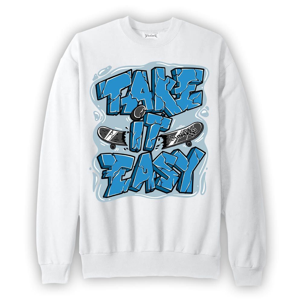 Sweatshirt To match Powder Blue 9s Sweatshirt - Take It Easy Graffiti Graphic