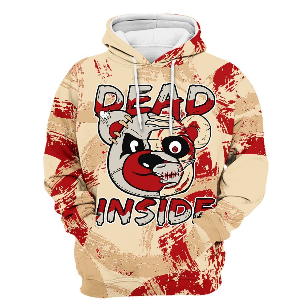 Hoodie To Match Dunk Low Strawberry Waffle - Lifeless Bear Circle Slpash All Over Print