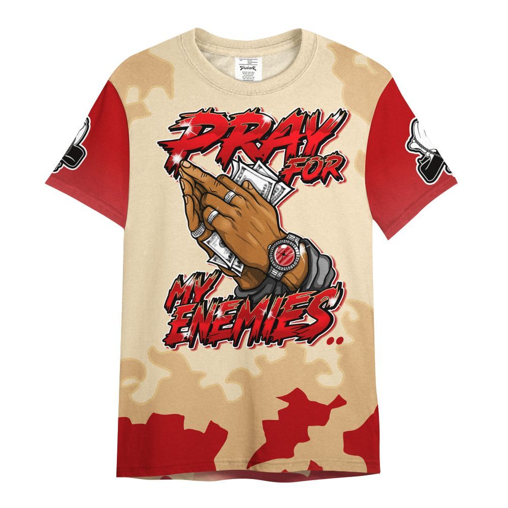 Shirt To Match Dunk Low Strawberry Waffle - Prayed For Enemies Graphic Bleessing All Over Print