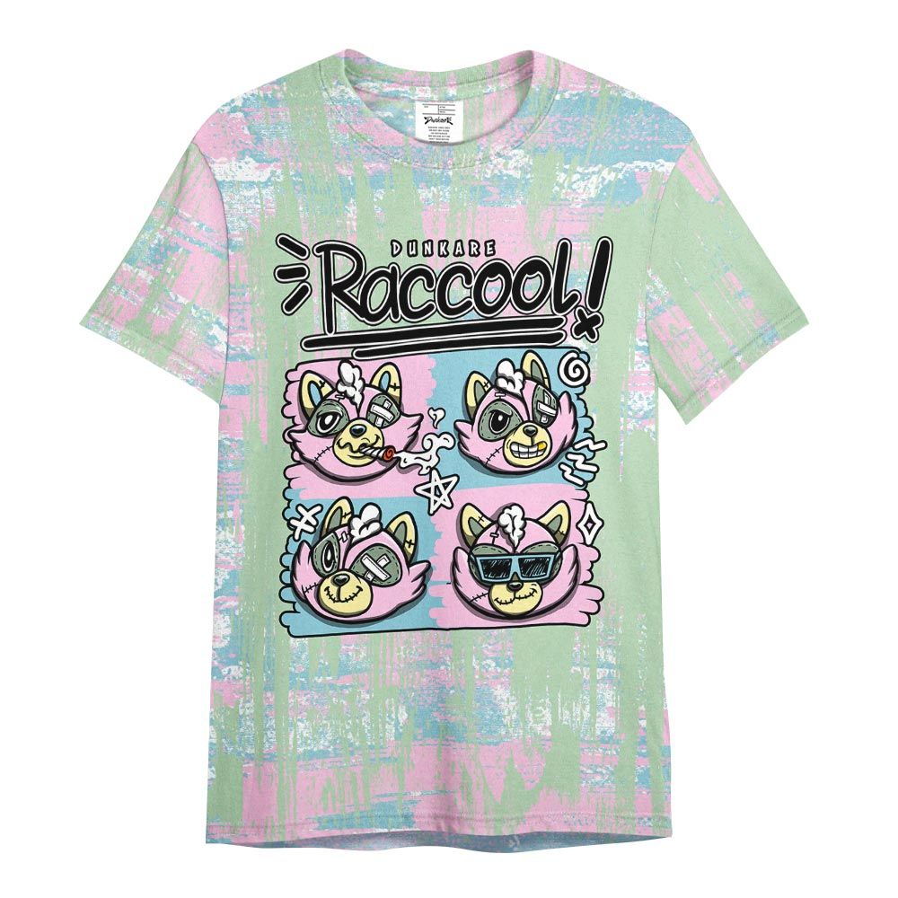 Shirt To Match SB Dunk Low Visty - Raccool Raccoon Glitch Art Shirt Unisex