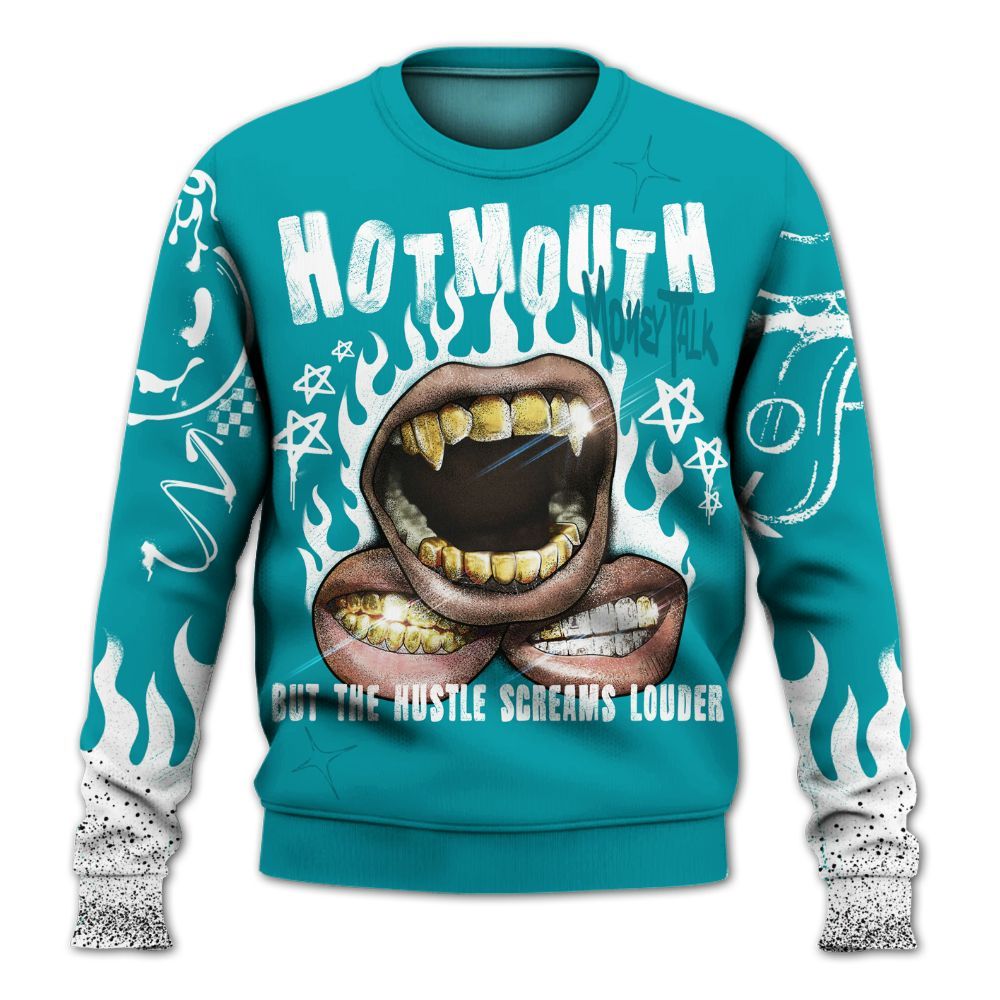 Sweatshirt To Match Air Griffey Max Aquamarine 1s - Mouth Burning Street Style All Over Print