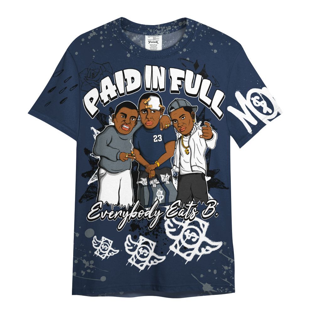 Shirt To Match Retro Flint 2026 13s - Everybody Paid In Full Crayon All Over Print