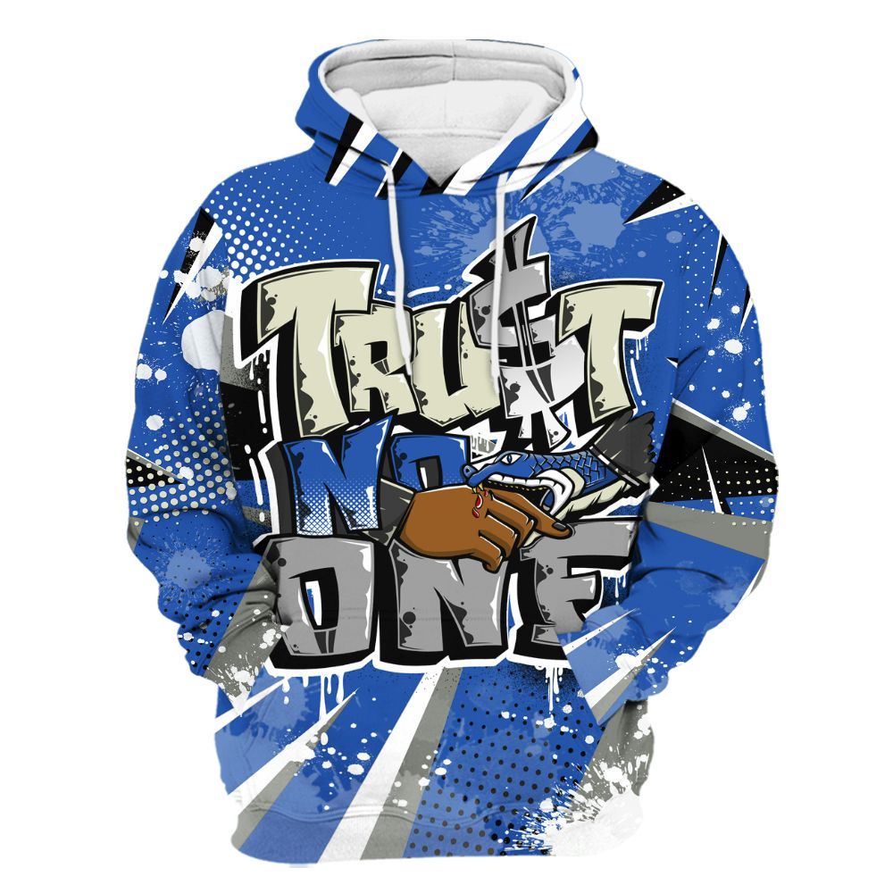 Hoodie To Match Lucky Shorts 3s - Poly Trust No One Dripping All Over Print