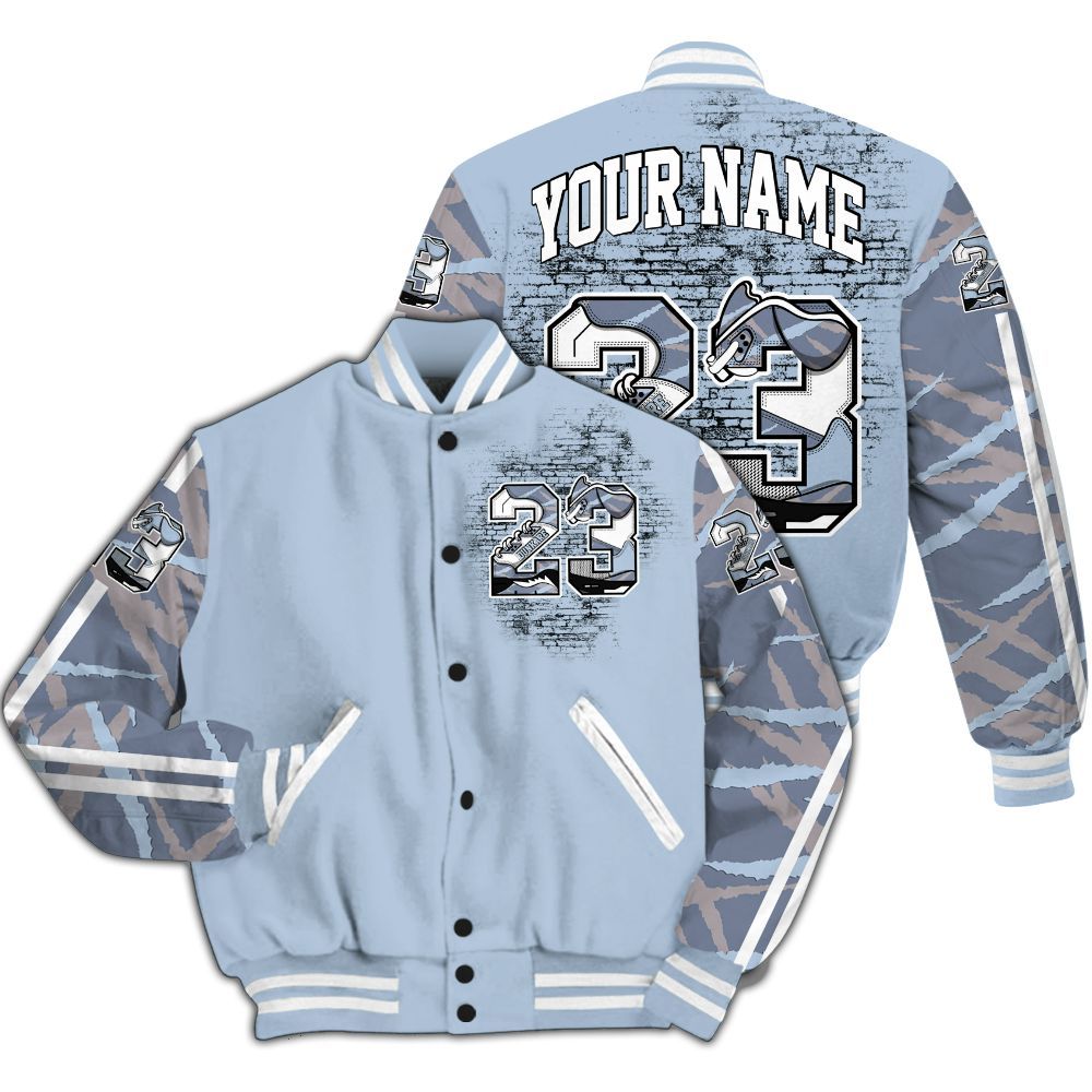 Varsity Jacket To Match Ja 2 Induction - Custom Name Number 23 5s All Over Print