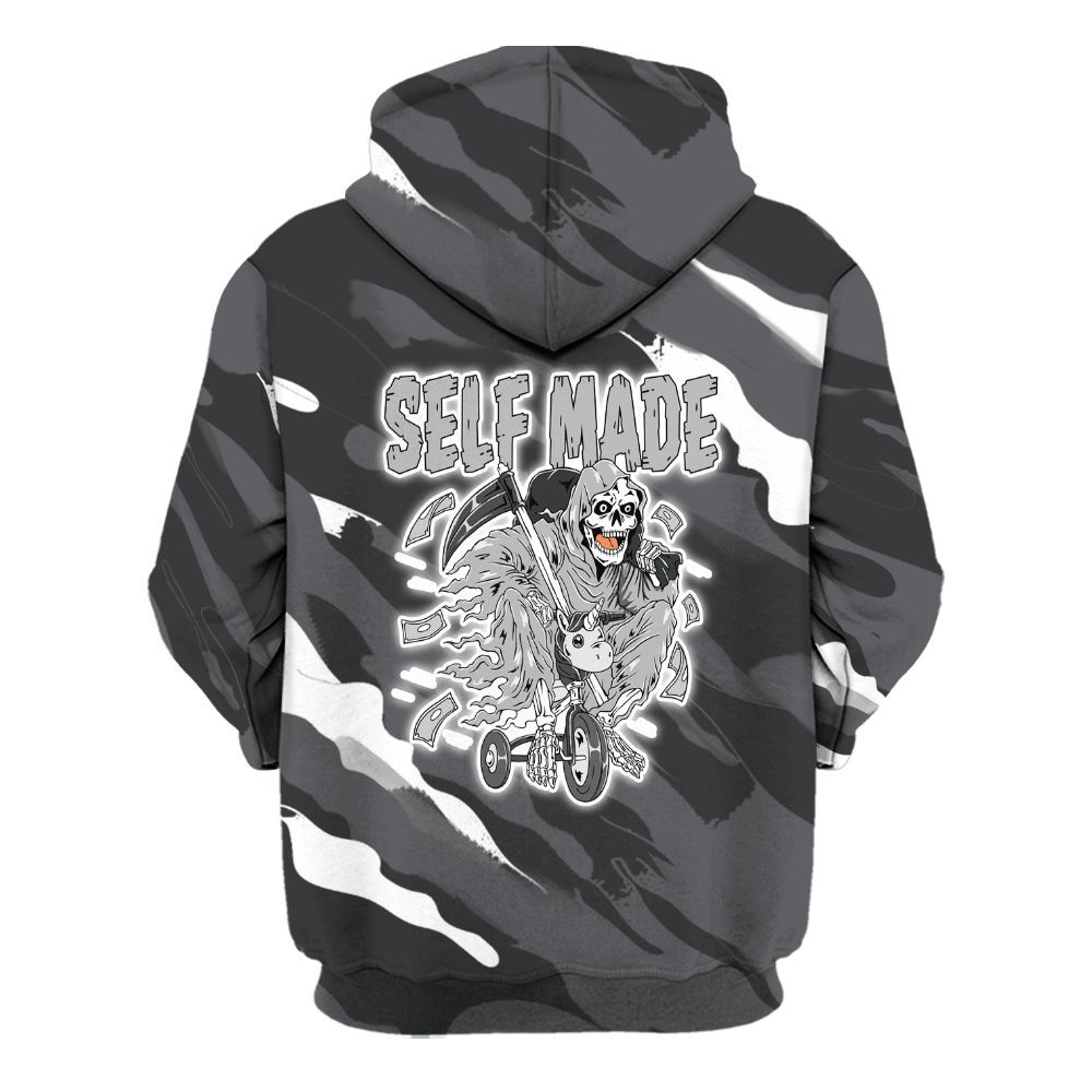 Hoodie To Match White Thunder 4s - Self Make Skeleton Colored All Over Print
