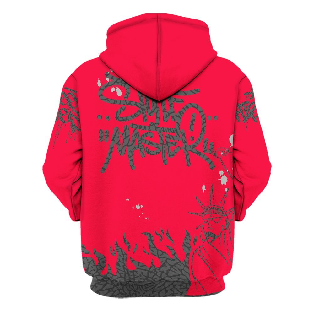 Hoodie To Match Retro Fire Red 3s - Graphic Fck Around Find Out All Over Print