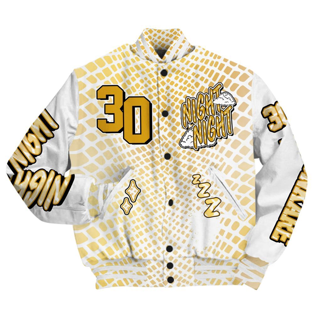 Varsity Jacket To Match Low Yellow Python 11s - Seeya Skeleton All Over Print