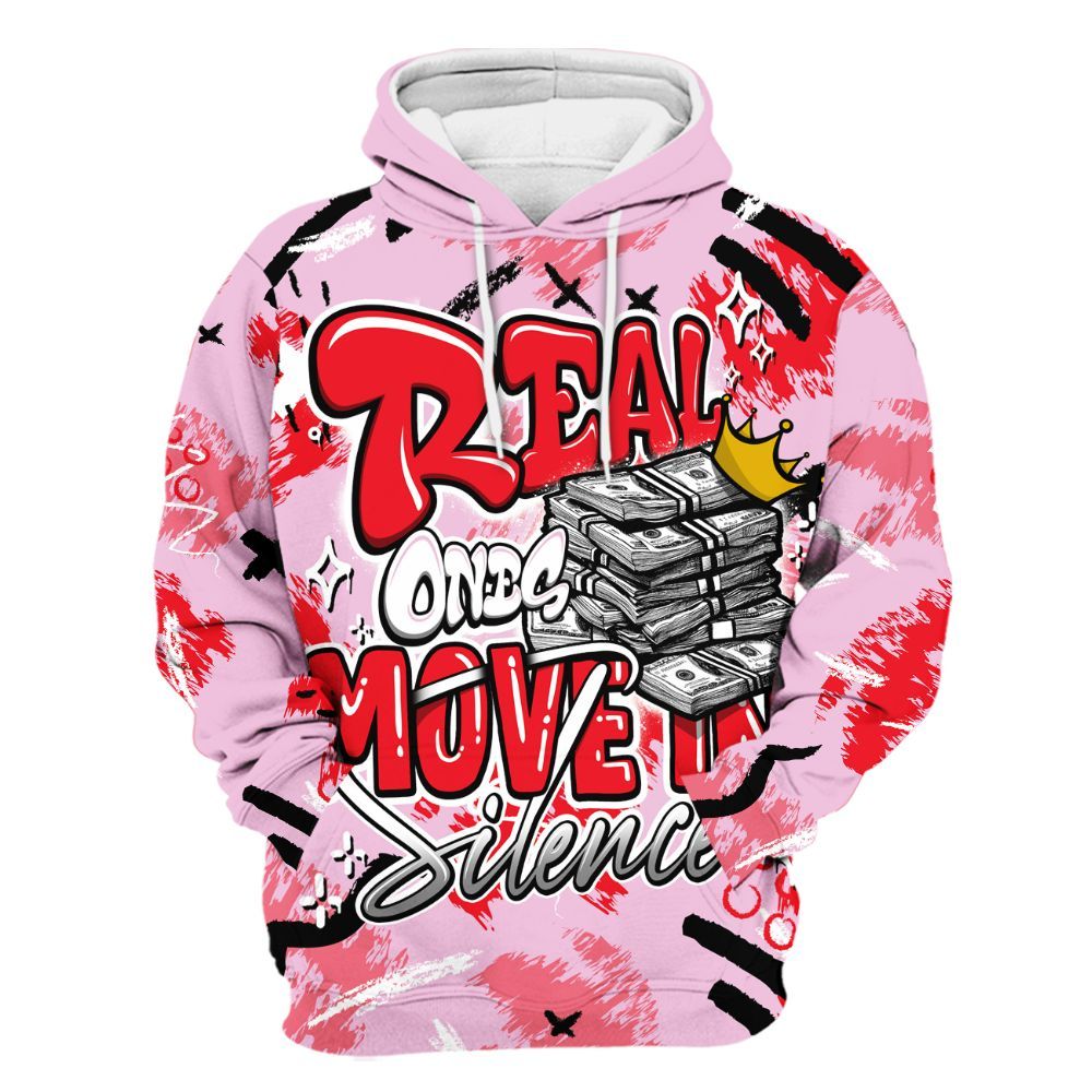 Hoodie To Match Zoom Vomero 5 Valentine's Day 2025 - Real Ones Move In Streetwear All Over Print