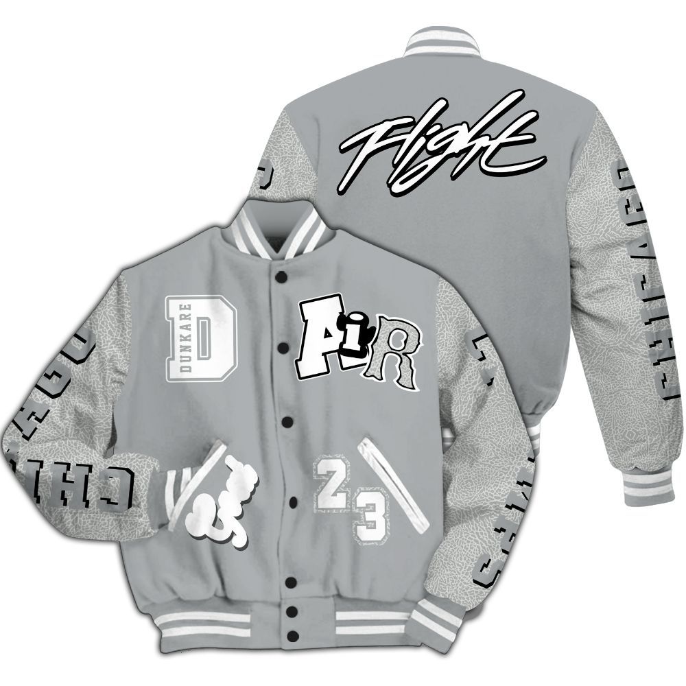 Varsity Jacket To Match Retro Pure Money 3s - AIR Number 23 GOAT All Over Print