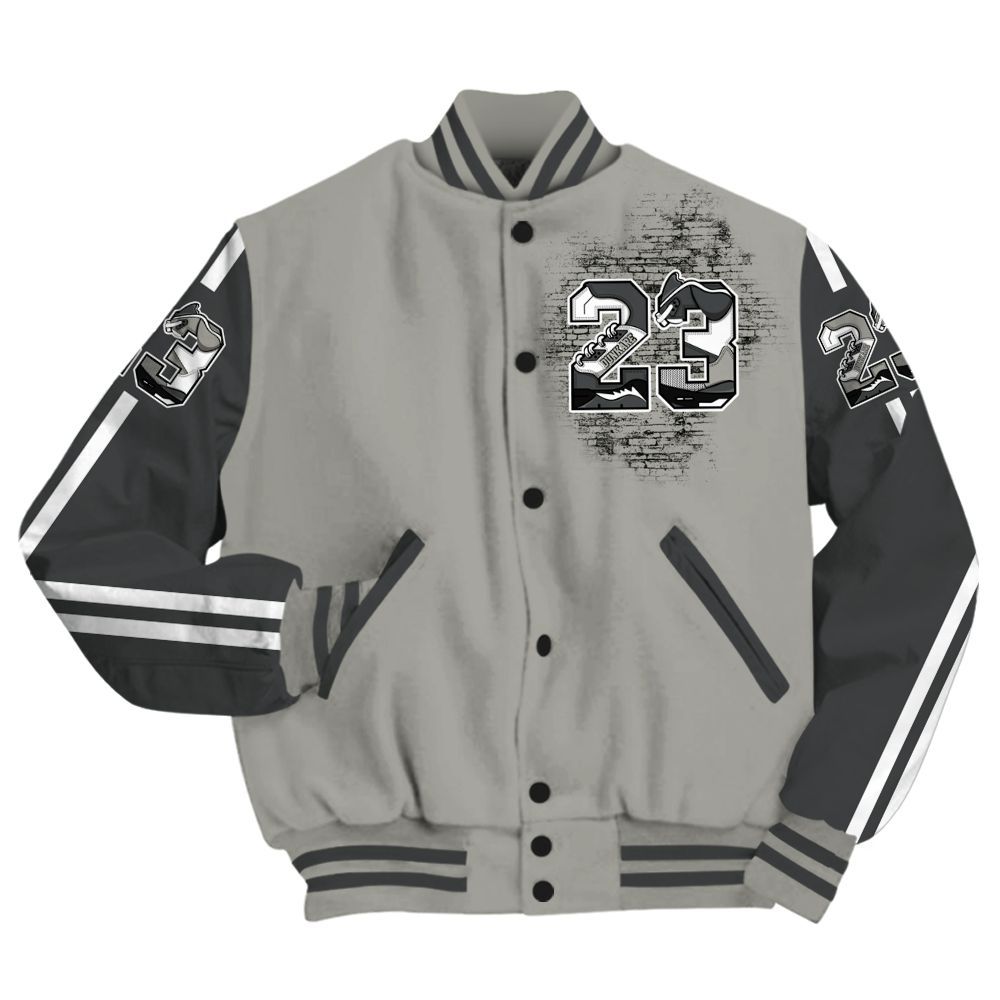 Varsity Jacket To Match High Satin Shadow 1s - Custom Name Number 23 5s All Over Print
