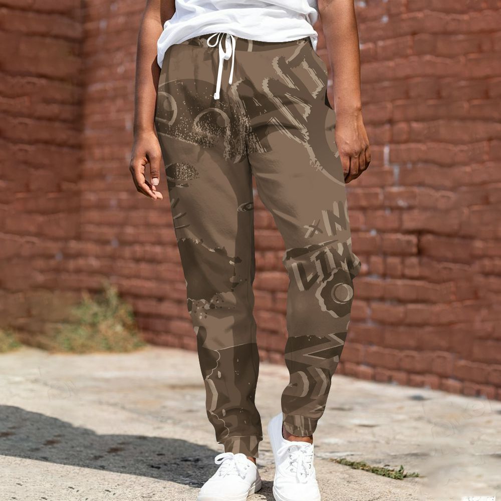 Sweatpant To Match Dark Mocha Jack - Monogram Graffiti All Over Print