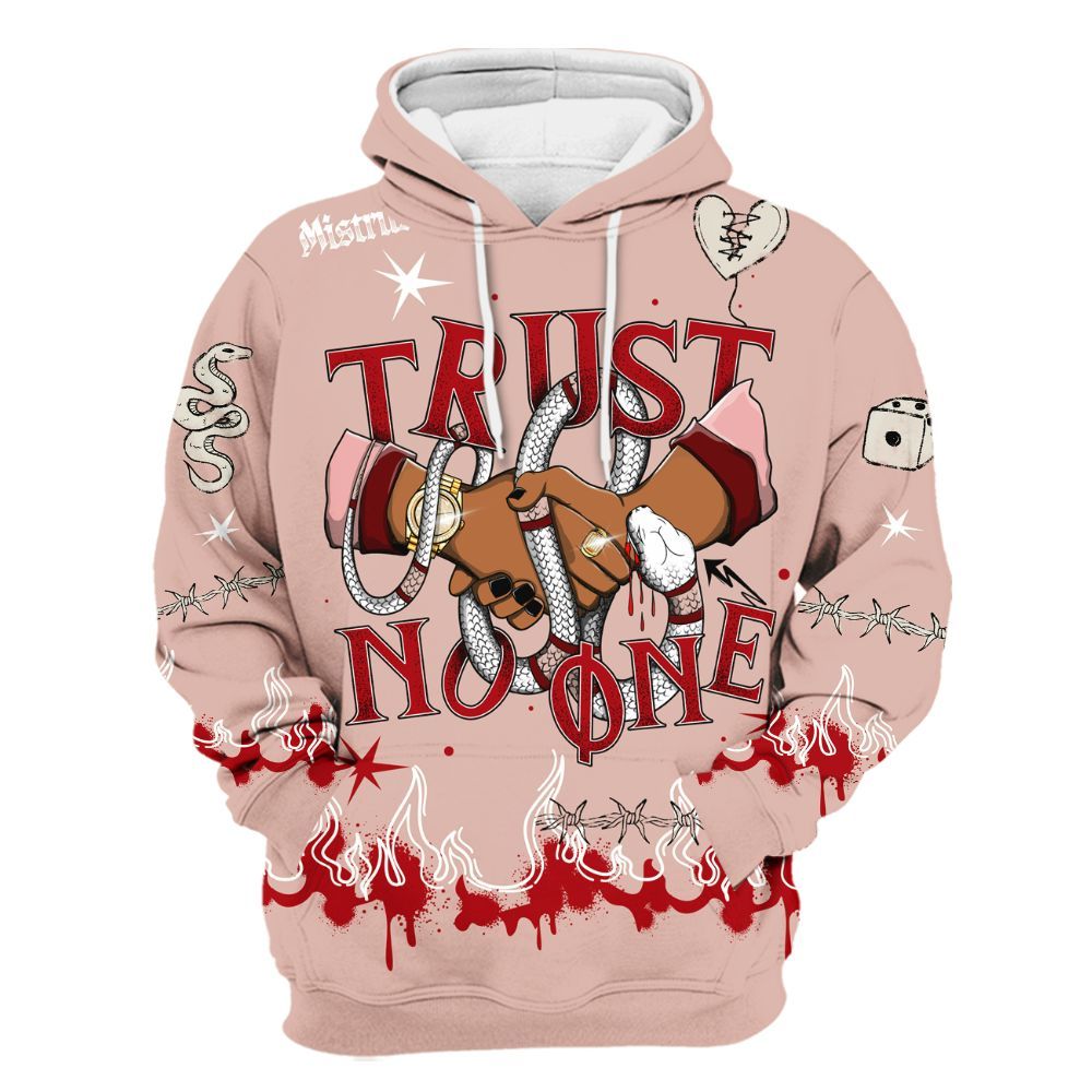 Hoodie To Match Low Valentines Day 1s - Trust No One Snake-Bite Doodle Crayon All Over Print