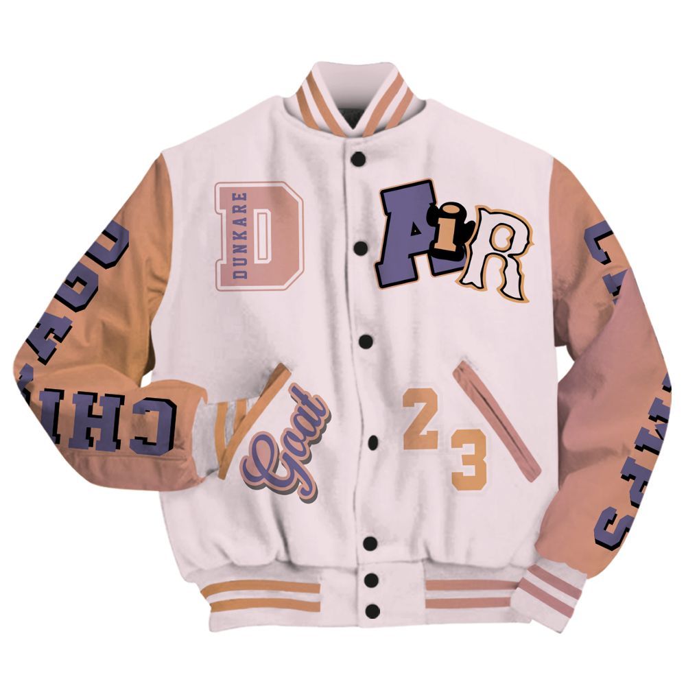 Varsity Jacket To Match Book Sunrise 1s - AIR Number 23 GOAT All Over Print