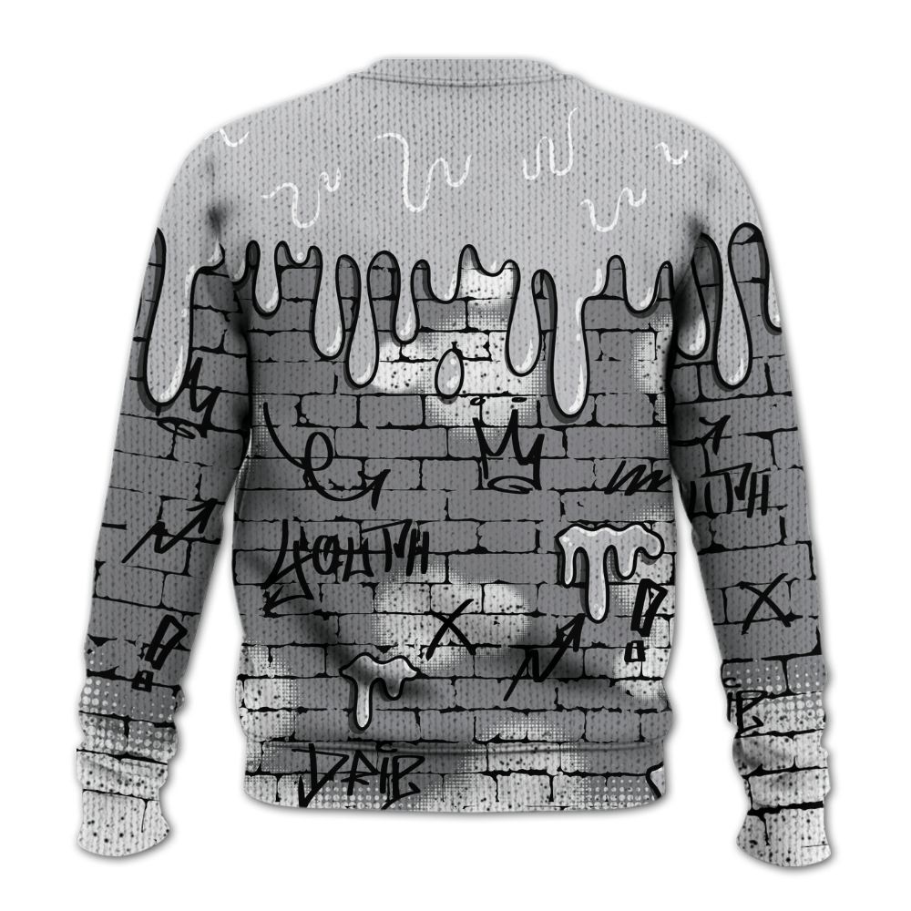 Sweater To Match Retro Wolf Grey 5s - Been Different Graphic