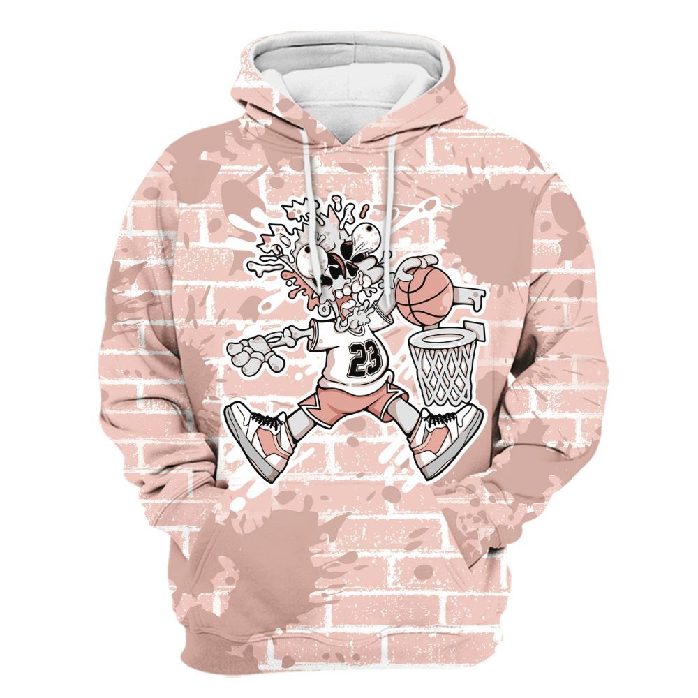 Hoodie To Match Low Legend Pink 11s - 85's Dunks Graphic Halloween All Over Print