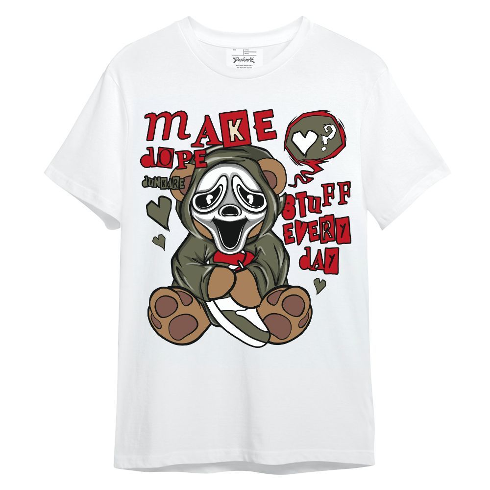 Shirt To Match Travis Scott Low OG Medium Olive 1s - Make Dopes Bear Unisex Shirt