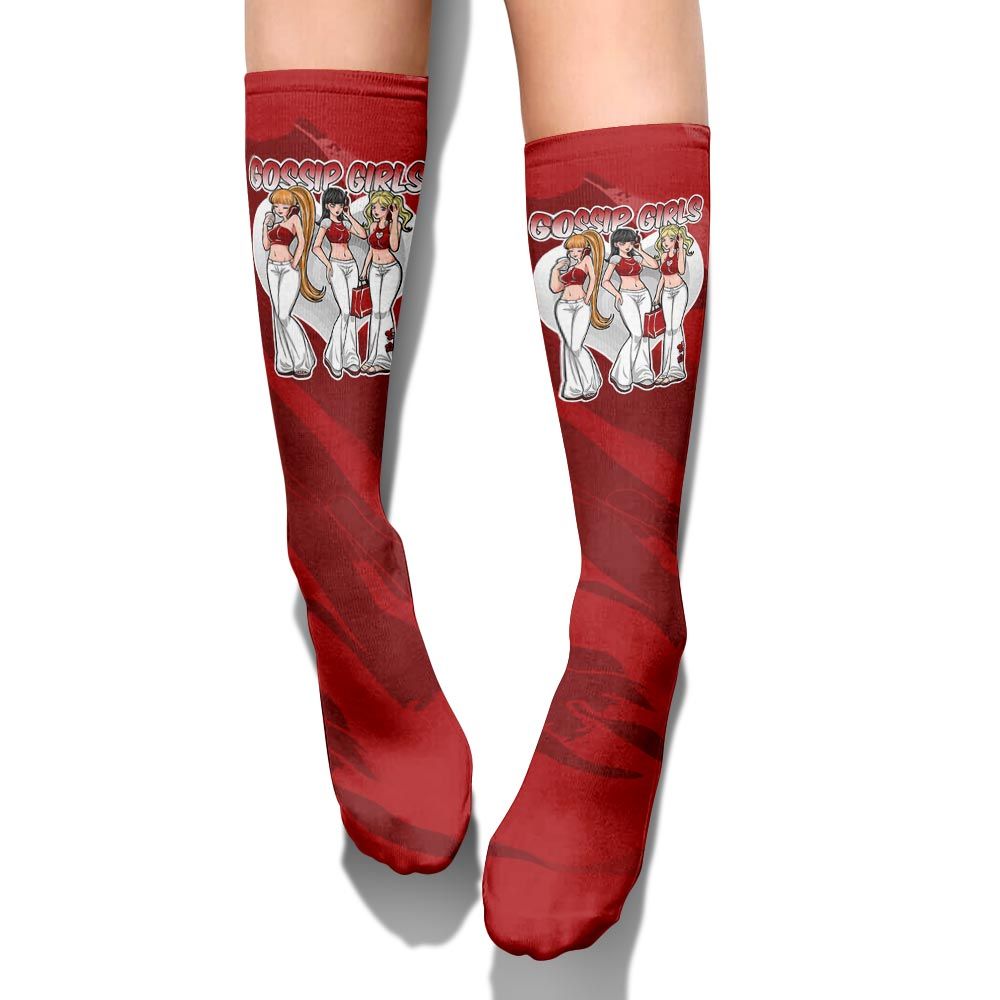 Sock To Match Red Taxi 12s - Gossip'Girls Colored