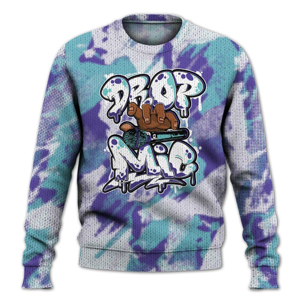 Knitted Sweater To Match Low Hornets 1s - Drop Mic Abstract