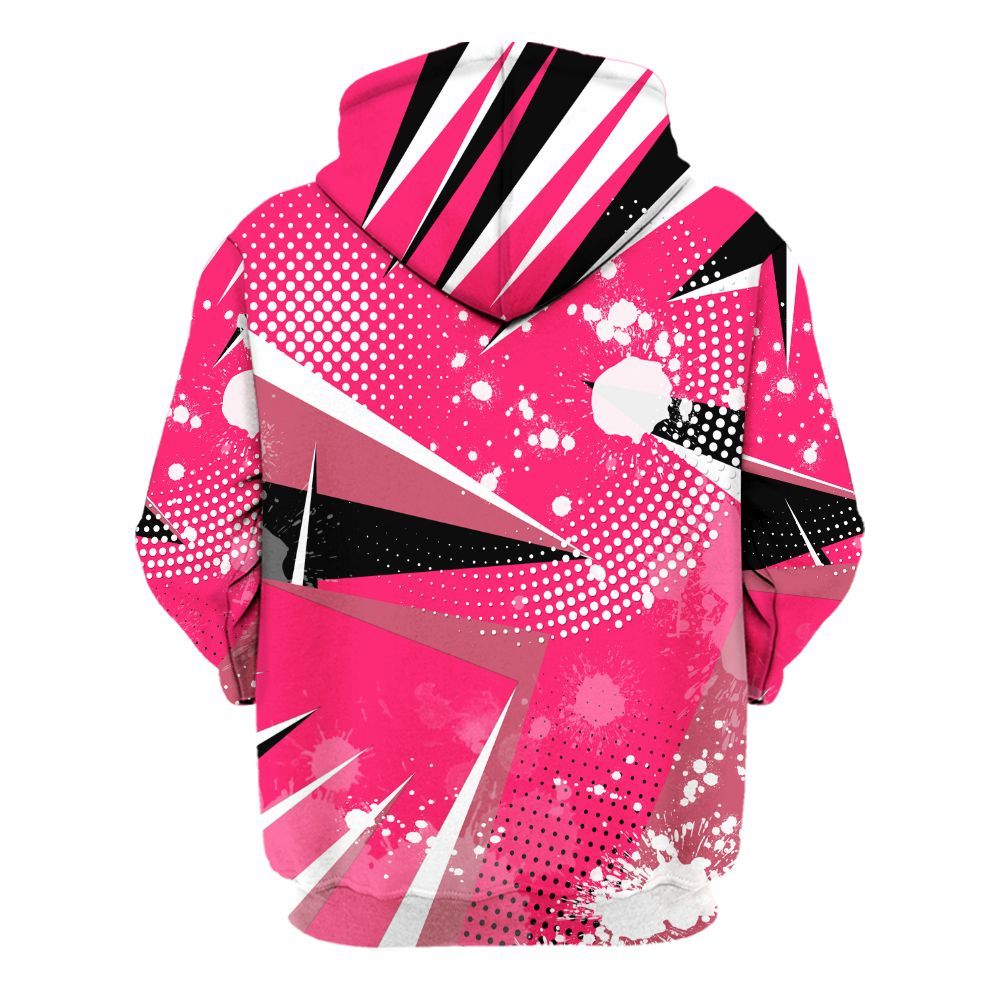 Hoodie To Match A'One Hyper Pink Shirt, Poly Trust No One Dripping All Over Print