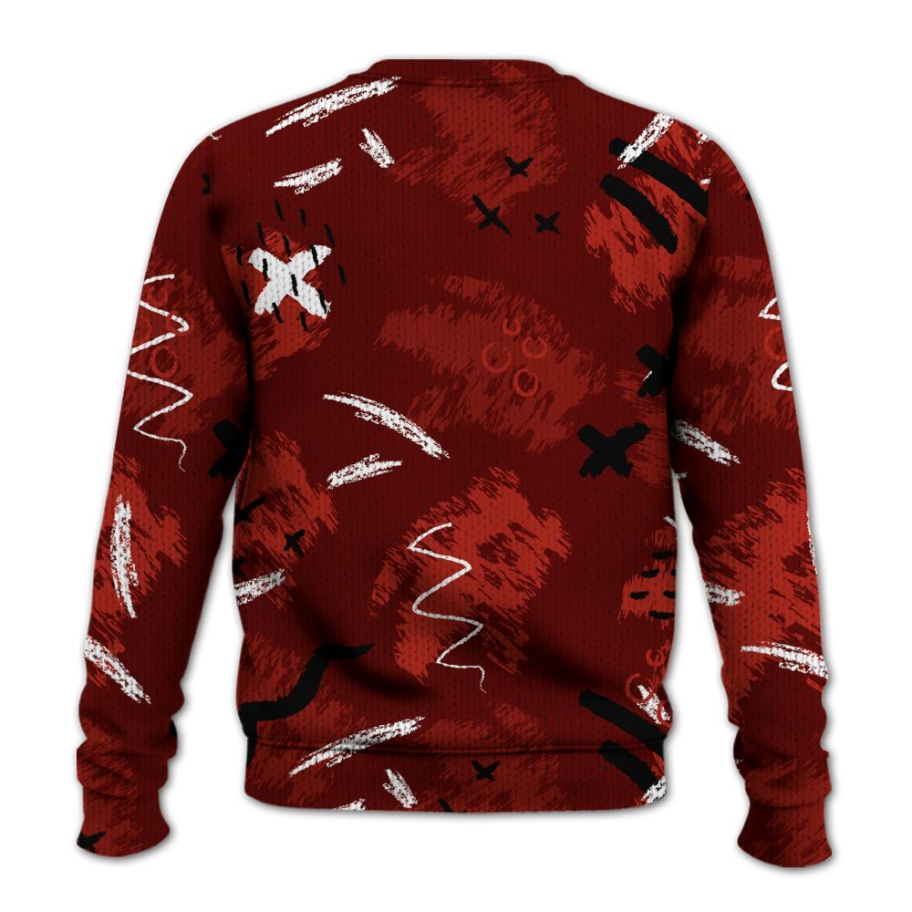 Knitted Sweater To Match SP Firewood Orange 4s - Real Ones Move In Streetwear