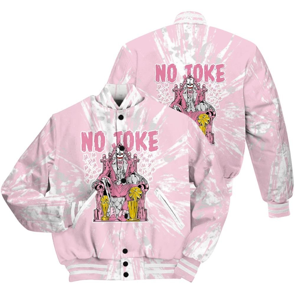 Varsity Jacket To Match Orchid 4s Shirt - Ain't Joke Skeleton Luxury All Over Print