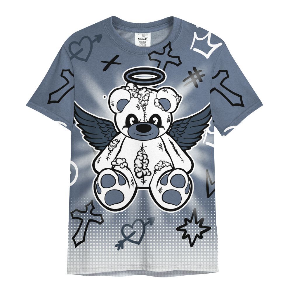 Shirt To Match Low Diffused Blue 11s - Gods Guides Me Bear Graphics All Over Print