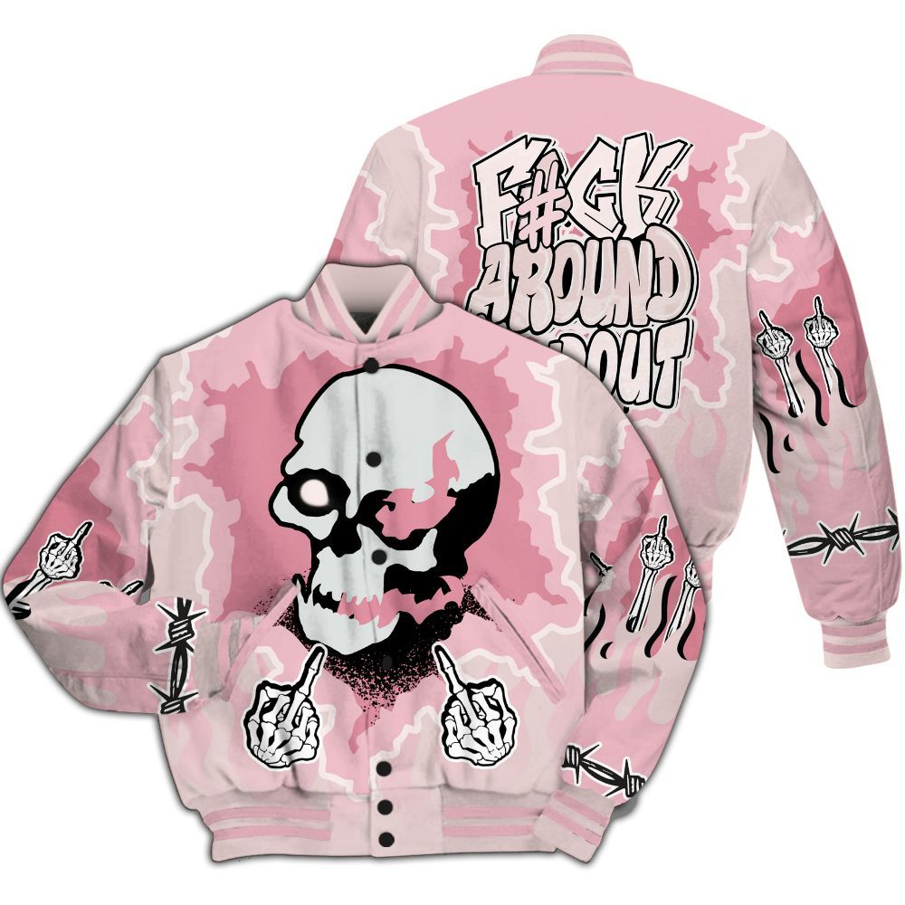 Varsity Jacket To Match Dunk Low KD 17 Aunt Pearl - F Around Find Out Graphic Trapped All Over Print