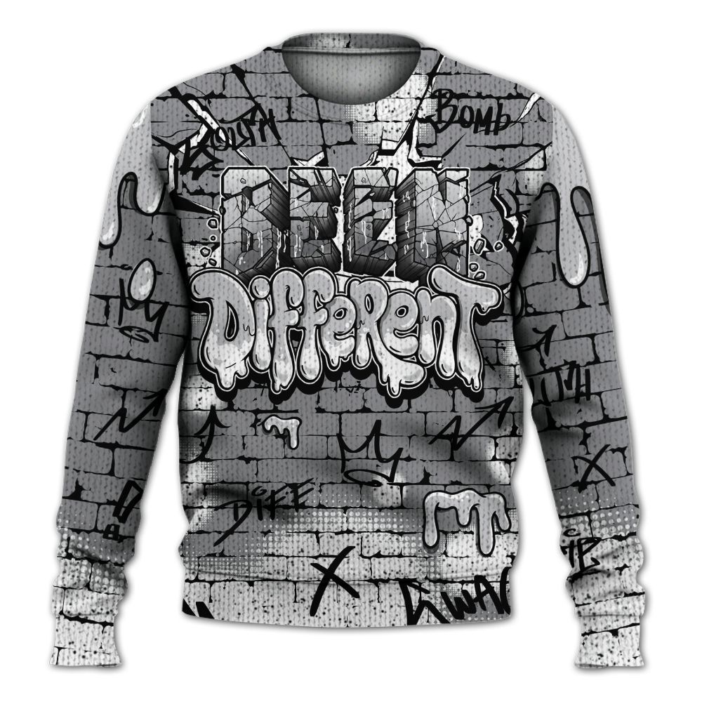 Sweater To Match Retro Wolf Grey 5s - Been Different Graphic