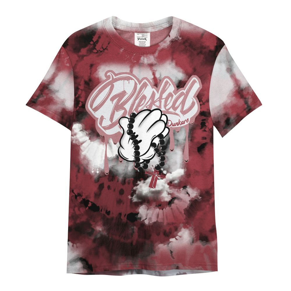 Shirt To Match Black Toe 14s - God Blessed Tie Dye All Over Print