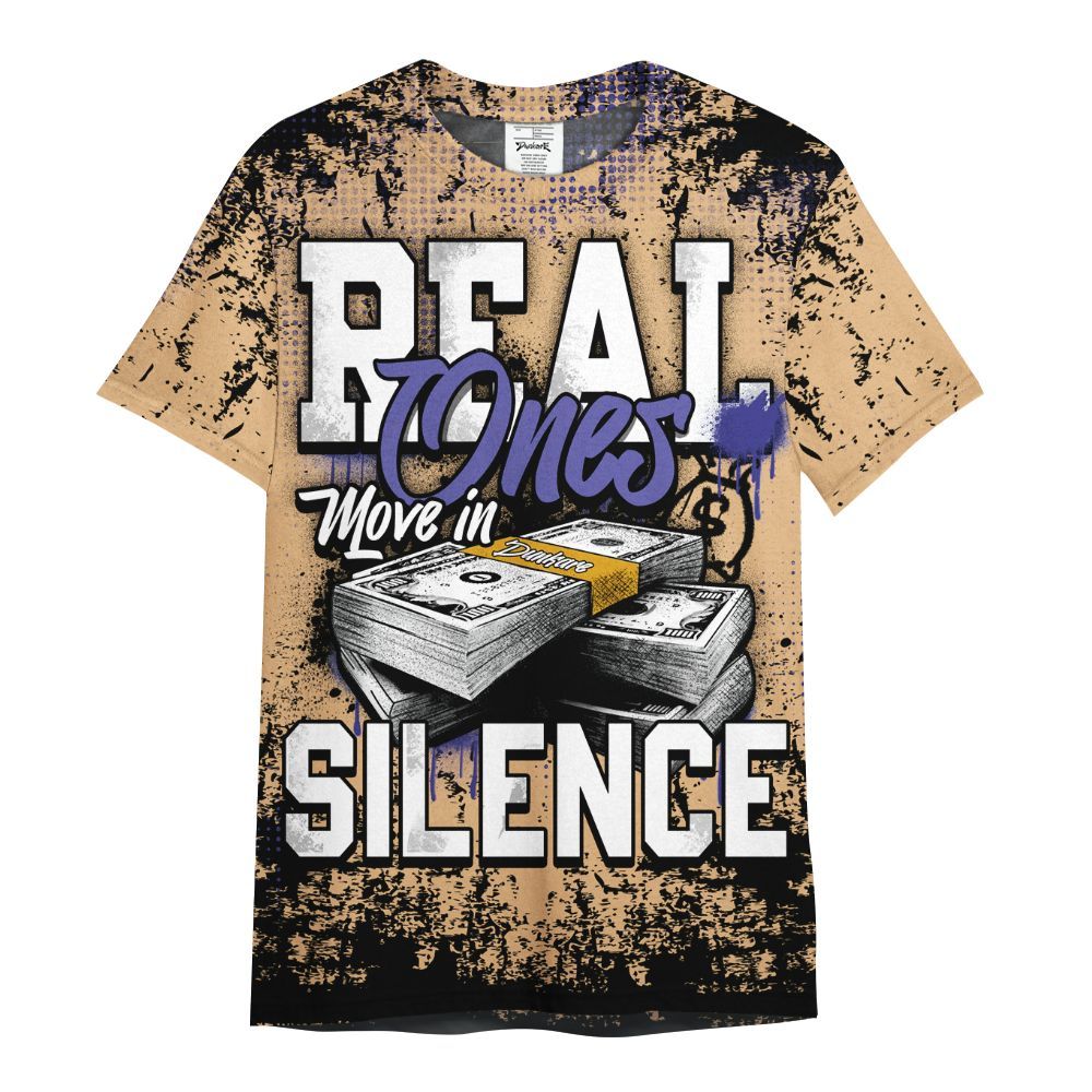 Shirt To Match SE Afrobeats 7s - Move In Silence Money Street Retro All Over Print