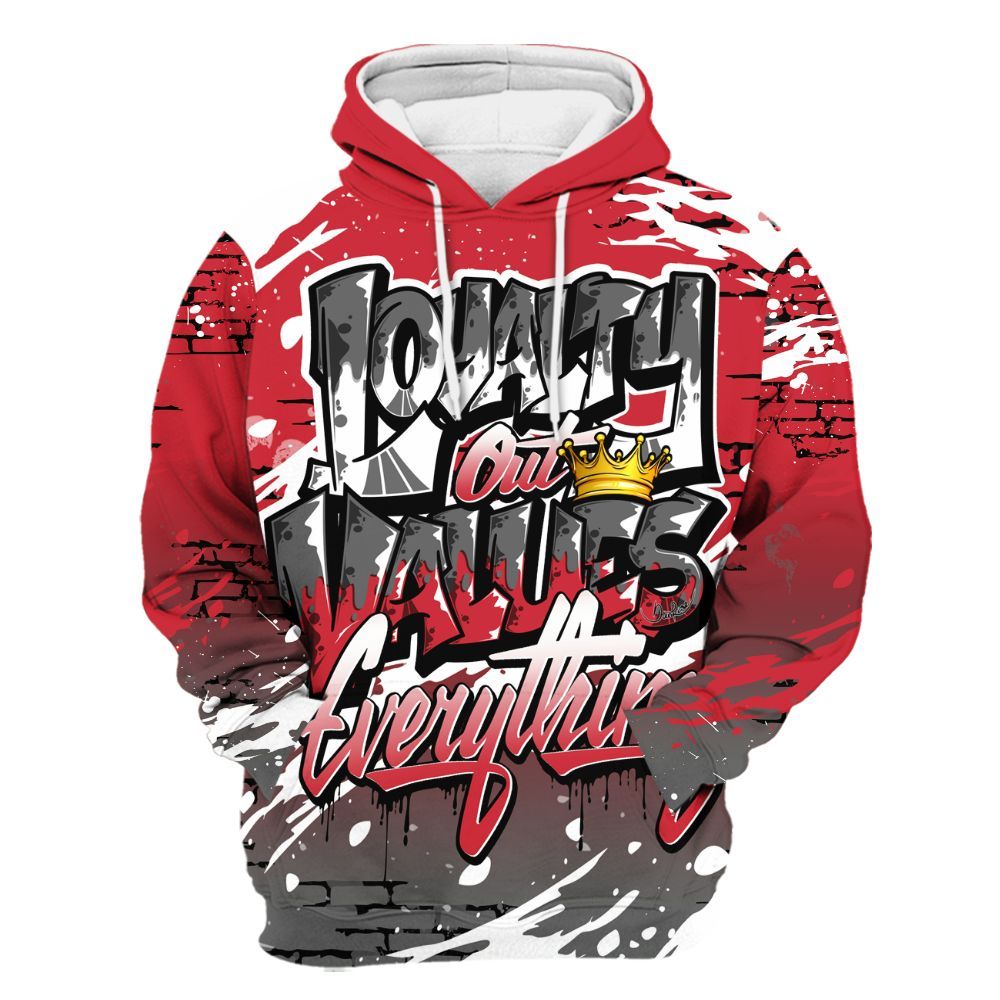 Hoodie To Match Bunny 2025 8s - Values Of Loyalty Drip All Over Print