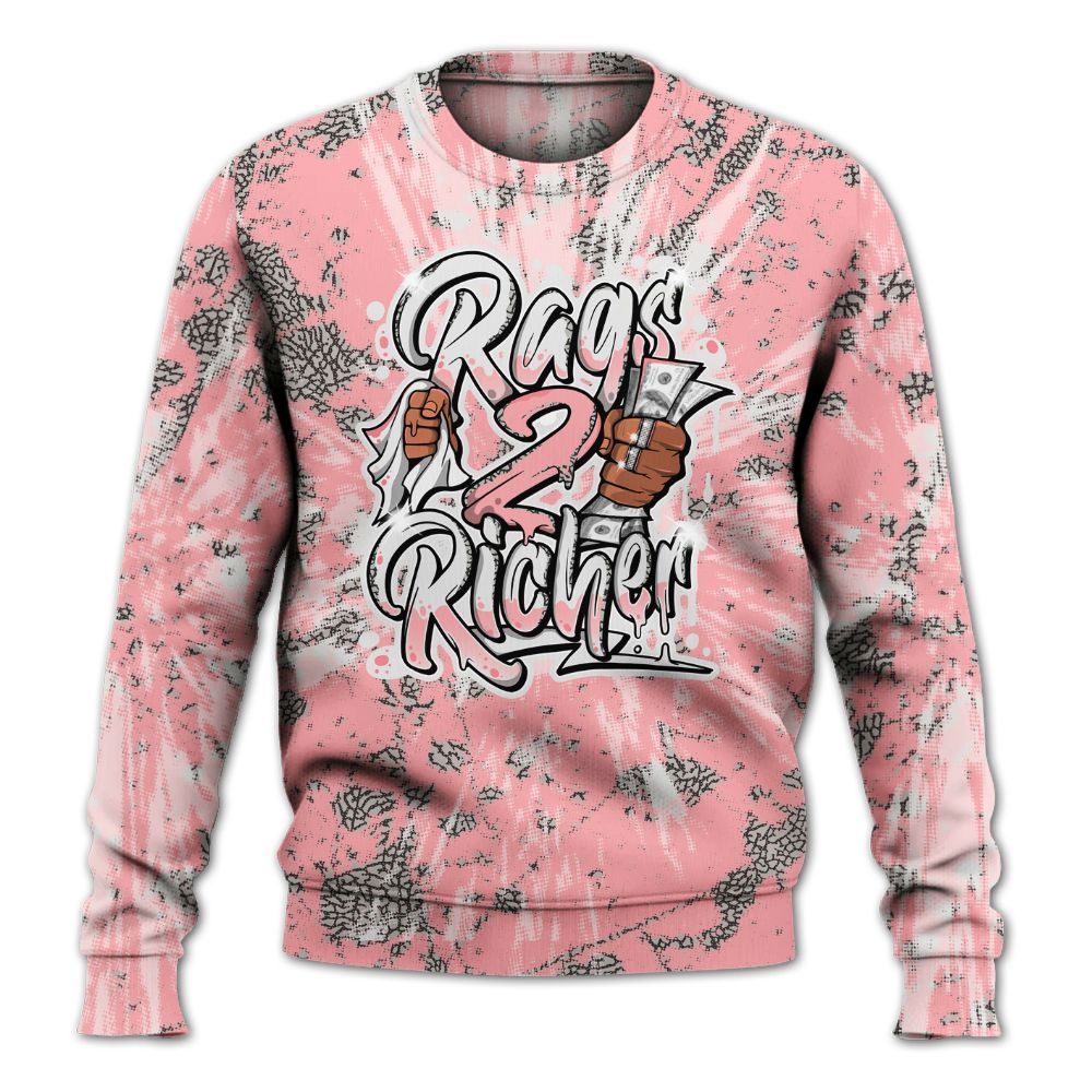 Sweatshirt To Match Retro Wings 3s - Rag 2 Rich Graphic Luxury All Over Print