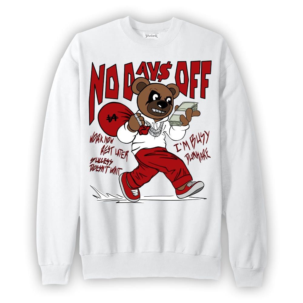 Sweatshirt To match Red Taxi 12s Sweatshirt - No Day Off Bear Version 2 Graphic
