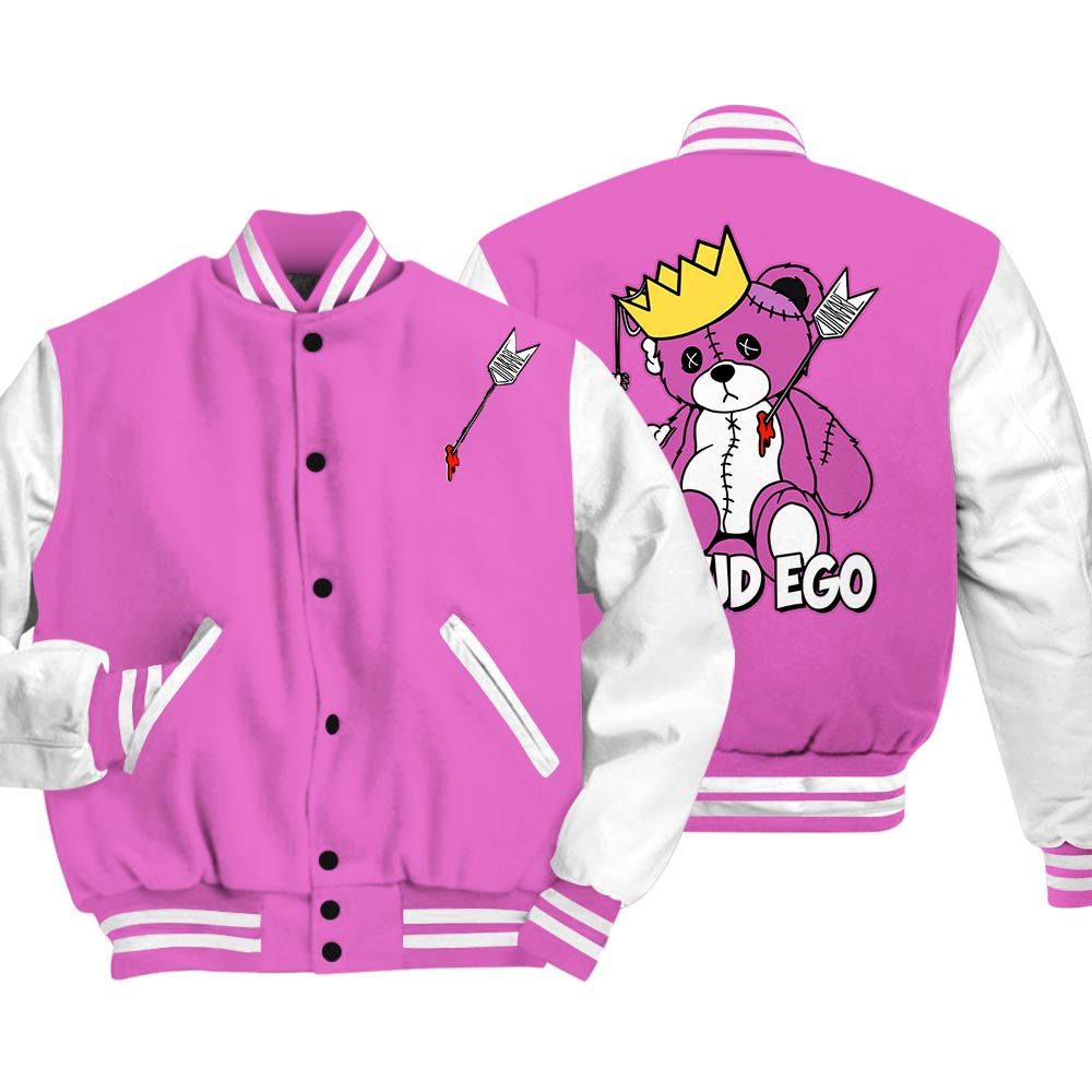 Varsity Jacket To Match Hyper Violet 4s Varsity - Ego Bear Varsity Unisex 0305 DNY