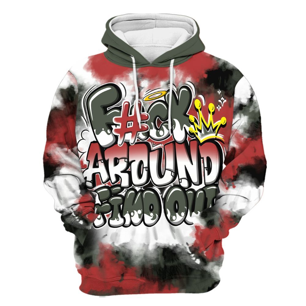 Hoodie To Match Air Force 1 Low Year Of The Snake Shirt, Tie Dye FK Around Find Out All Over Print