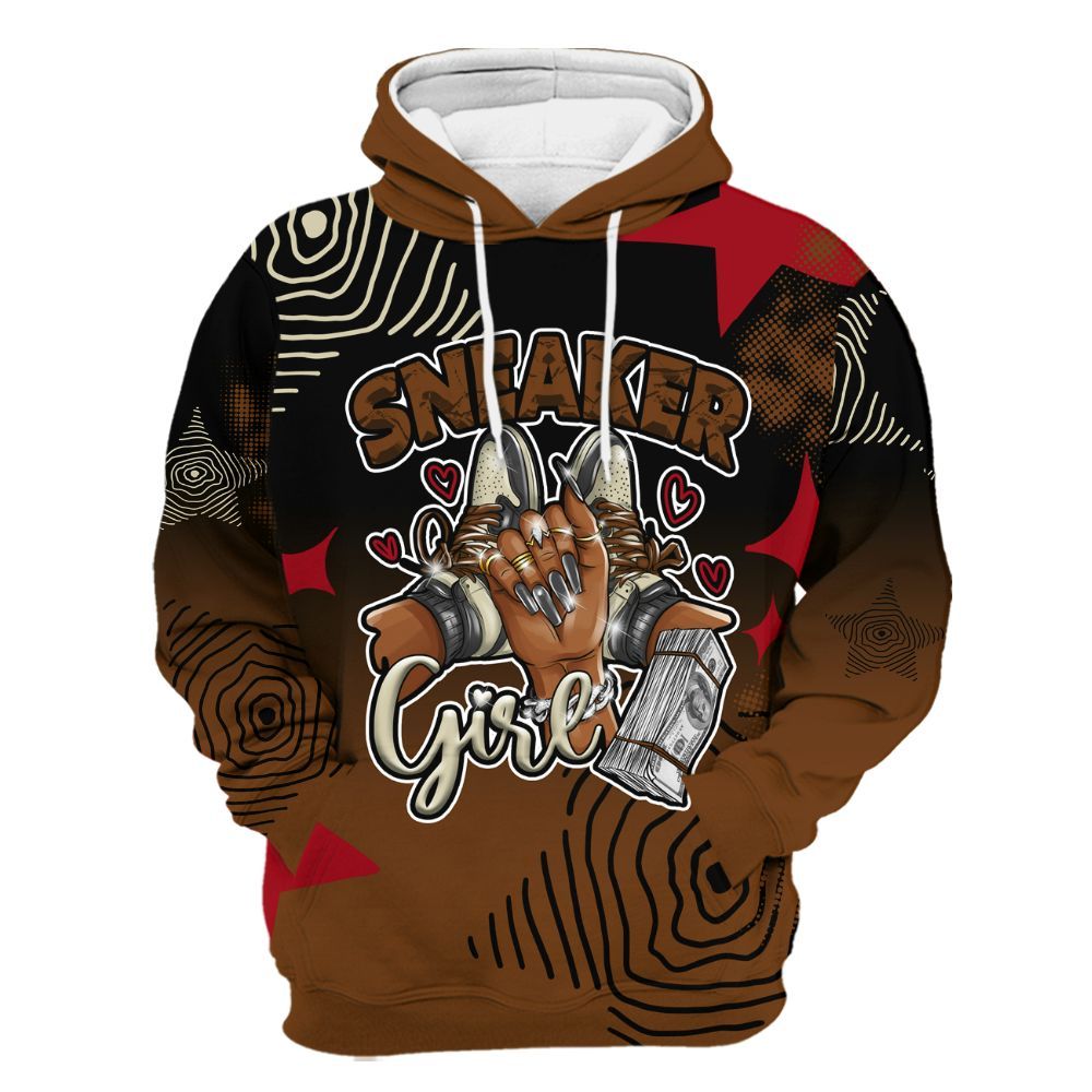 Hoodie To Match Archaeo Brown 5s - Sneakerz Girlz Unique Starz All Over Print