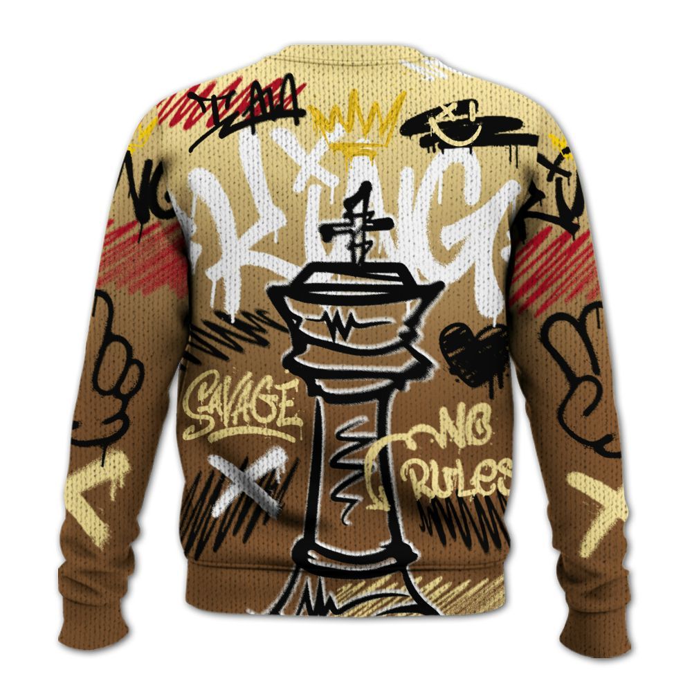 Knitted Sweater To Match Air Max 90 Escape - Street King Chess Streetwear