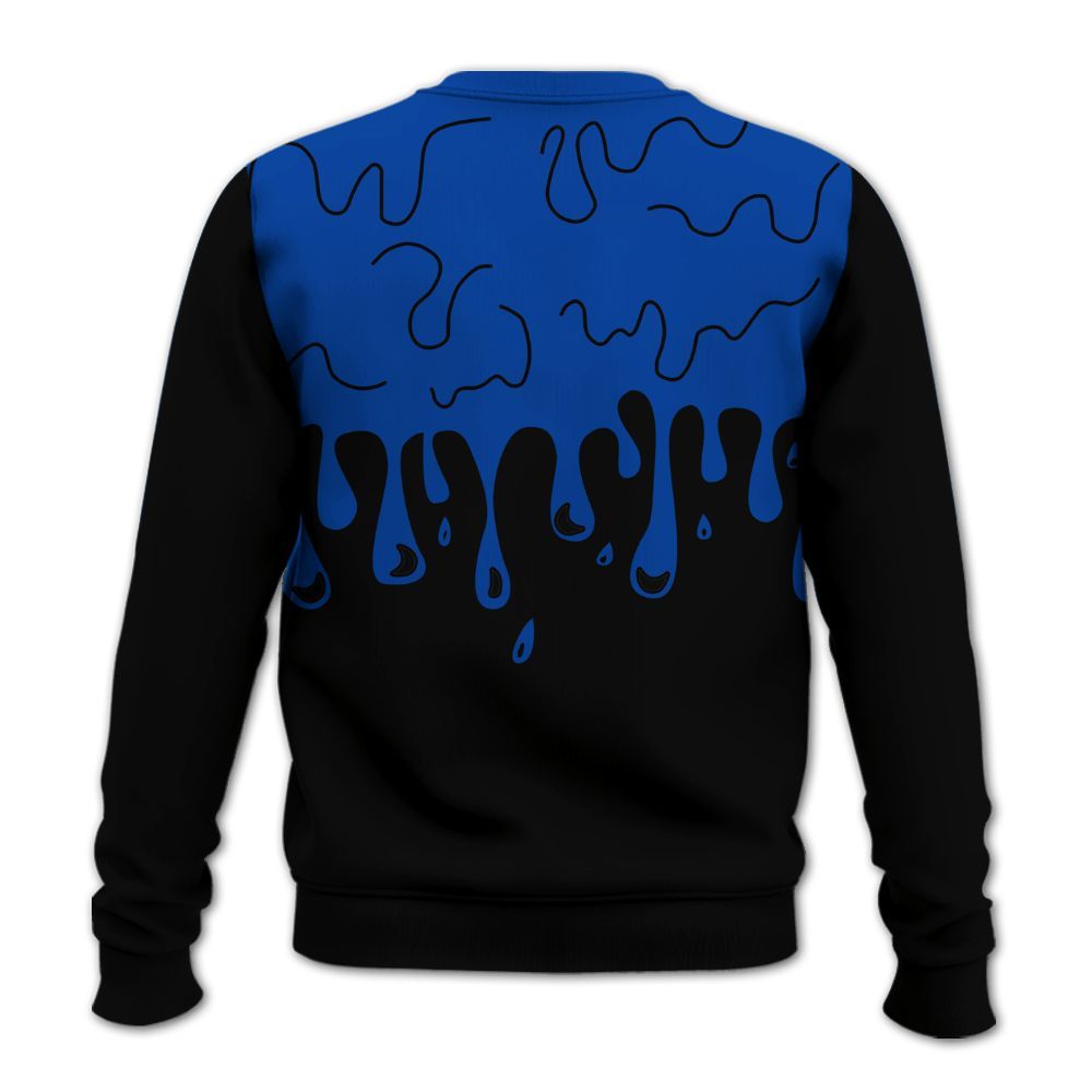 Sweatshirt To Match Hyper Royal 12s - Snake Trust No One Drip All Over Print