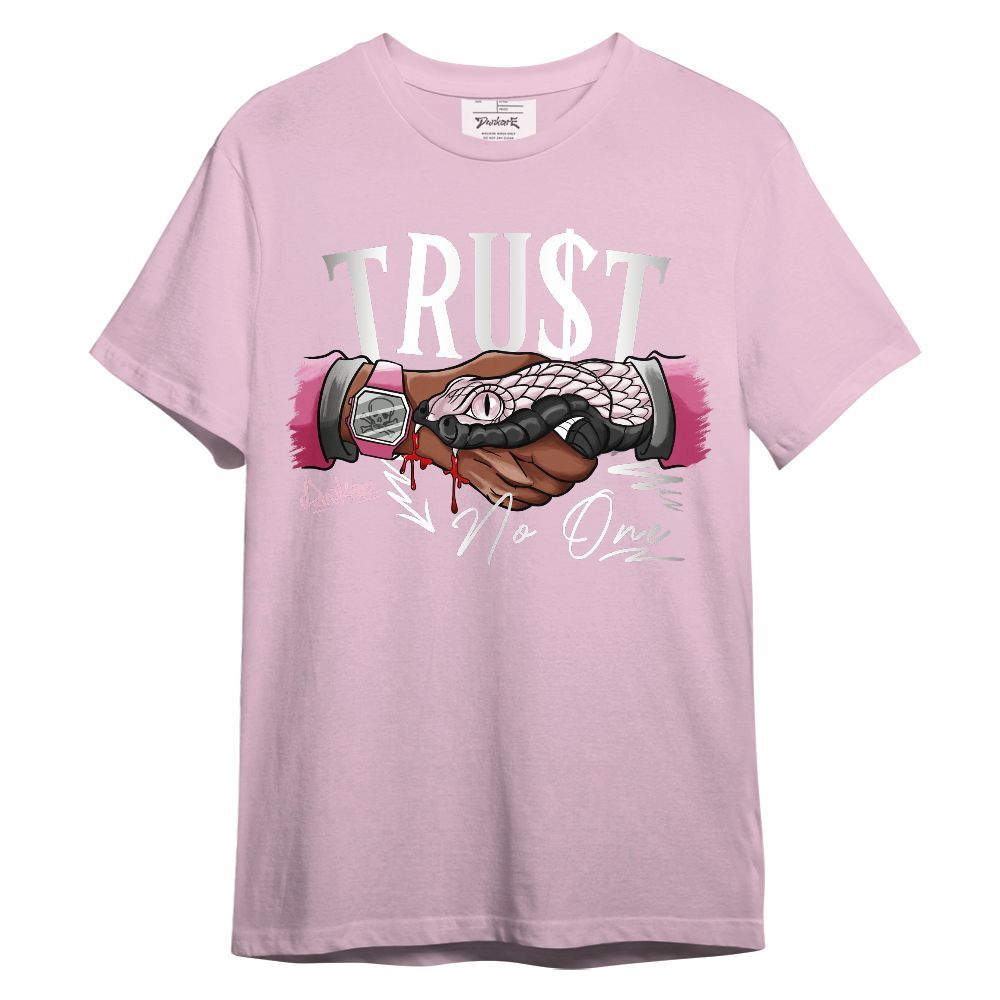Shirt To Match GS Pearl Pink 12s - Snake Trust No One Graphic