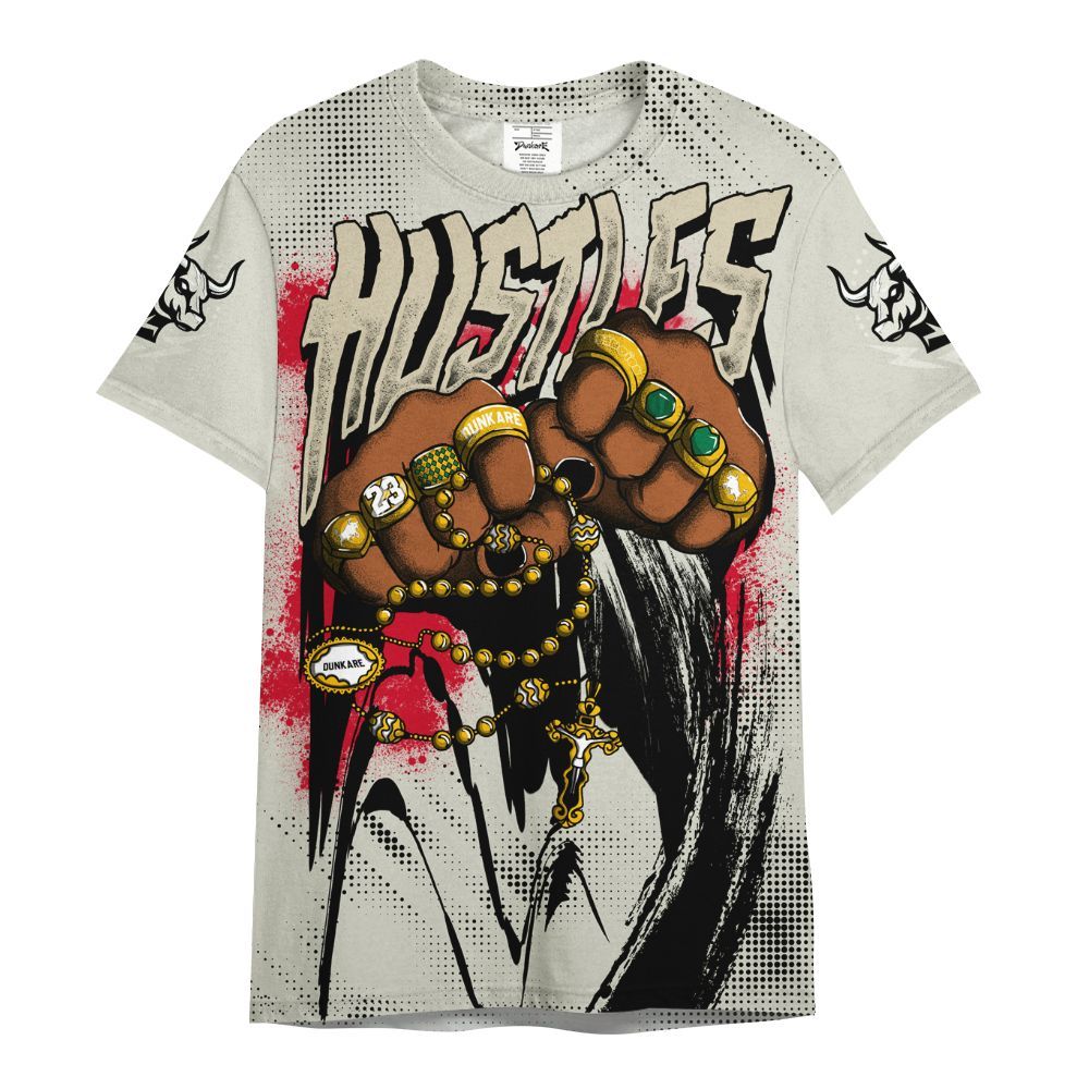 Shirt To Match El Grito 5s - Hustle Make Money All Over Print